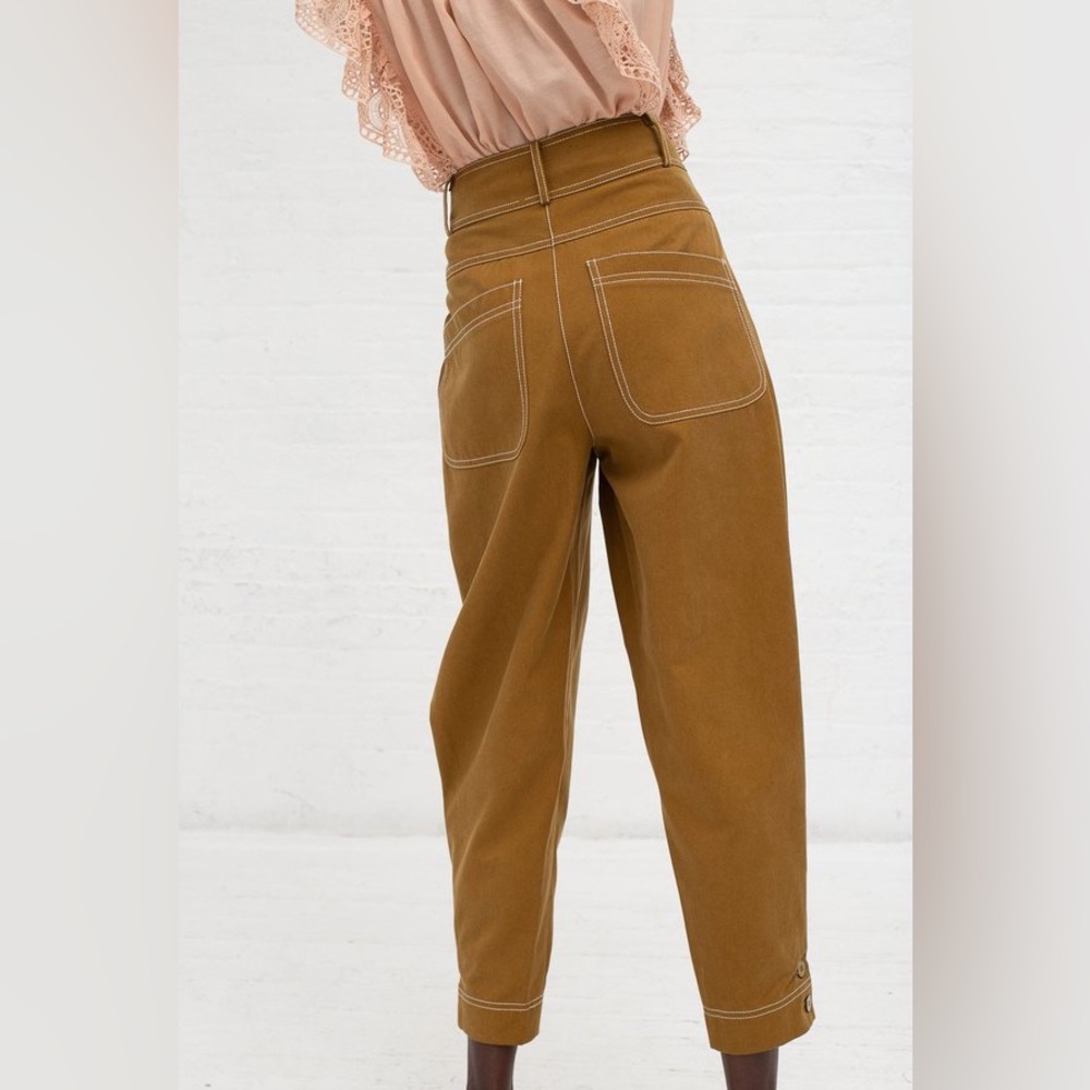 Pre-owned Ulla Johnson Fleet Pant - Camel- size 0/waist 26” - Picture 4 of 12